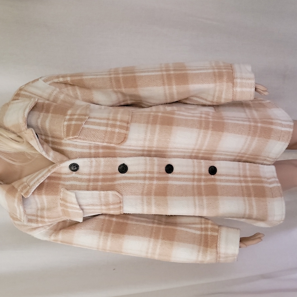 Plaid shirt jacket